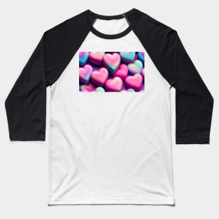 Seamless Valentine's Day Patterns VI Baseball T-Shirt